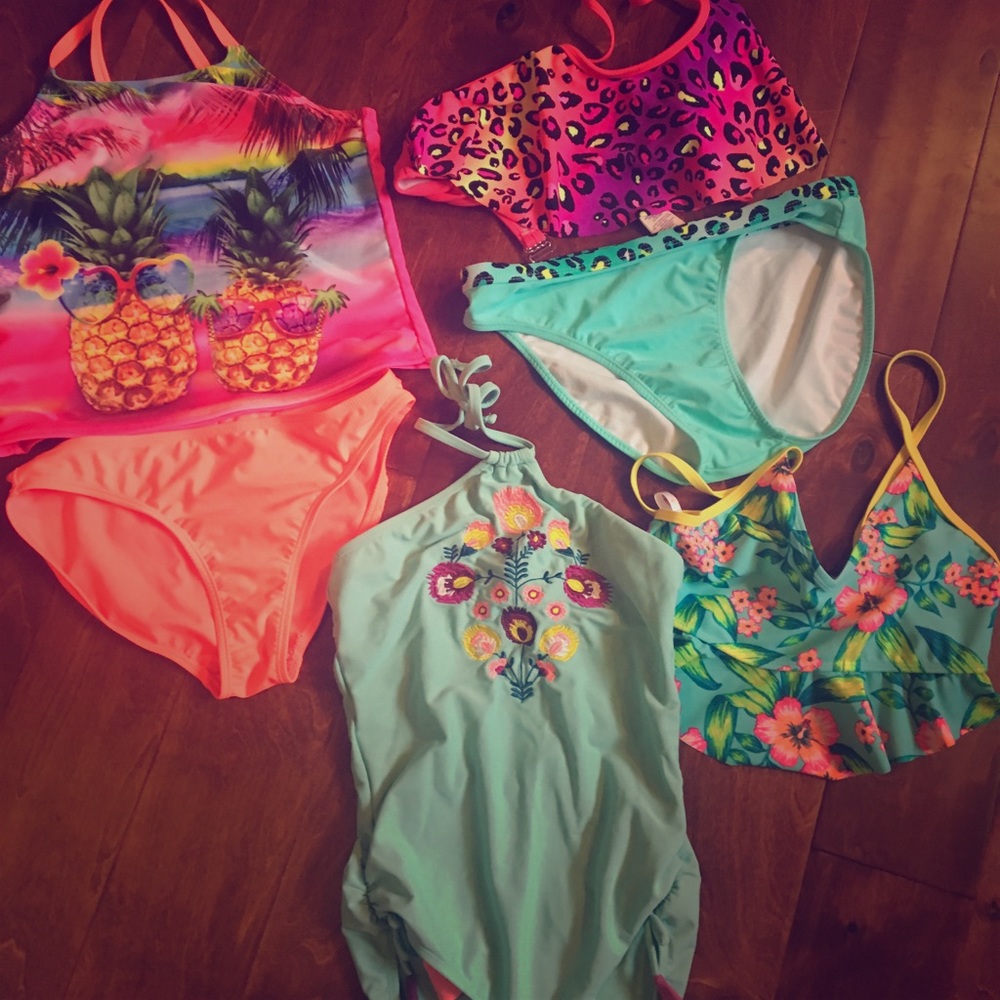 Girls bathing suit bundle